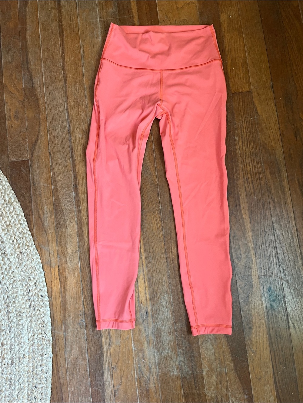lululemon athletica Coral Pink High-Waist Leggings